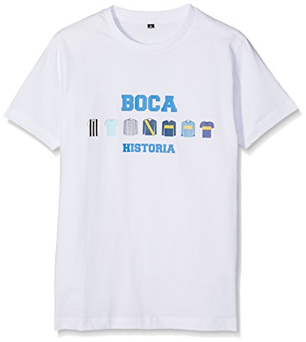 Boca Juniors Herren Boca Historia Historia Shirts Grau T-Shirt S M weiß von Boca Juniors