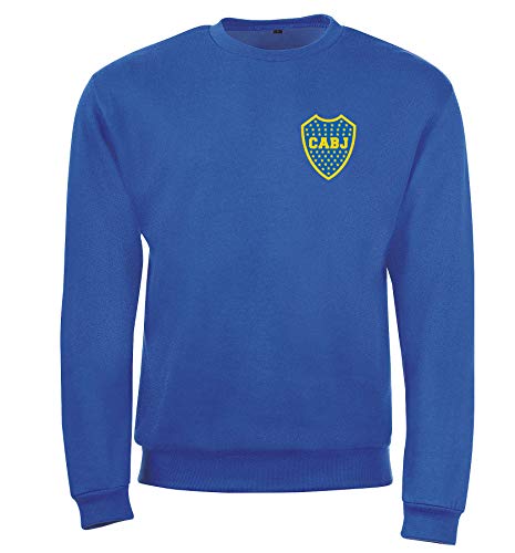 Boca Juniors Kinder-Sweatshirt, Rundhalsausschnitt, Royal Logo, Unisex M blau von Boca Juniors