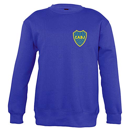 Boca Juniors Kinder-Sweatshirt, Rundhalsausschnitt, Royal Logo, Unisex S blau von Boca Juniors