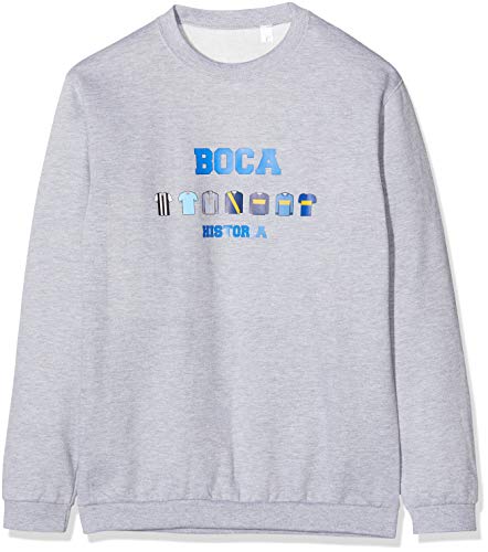 Boca Juniors Sweatshirt, Rundhalsausschnitt, Grau XL grau von Boca Juniors