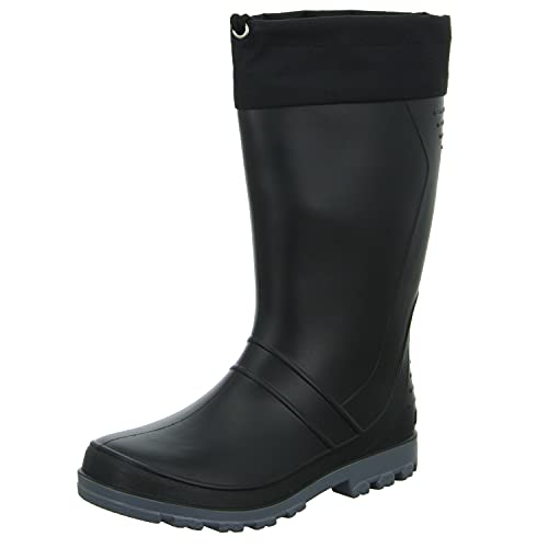 Bockstiegel Gummistiefel in Übergrößen Schwarz/Dunkelgrau Axel-M große Damenschuhe/Herrenschuhe, Größe:46 von Bockstiegel