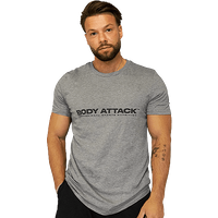 T-SHIRT - grau von Body Attack Sports Nutrition