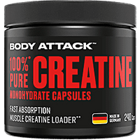 Body Attack 100% PURE CREATINE - 240 Caps von Body Attack