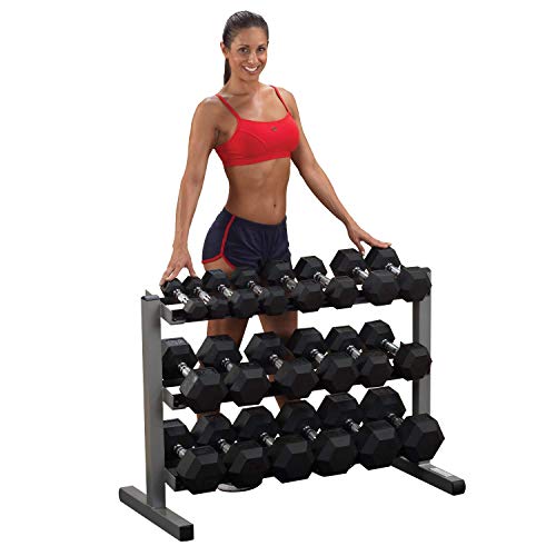 Body-Solid GDR-363 All in One Kurzhantelständer | Hantelablage | Hexhantelablage | Dumbbell Rack von Body-Solid