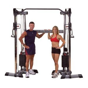 Body-Solid GDCC-200 Functional Training Center Multi-Kabelzug Cable Crossover (2 x 95kg Gewichtspaket) von Body-Solid