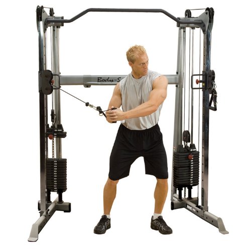BODY-SOLID GDCC-200 Functional Training Center Cable Crossover Multi-Kabelzug Kraftstation von Body-Solid