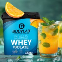 Clear Whey Isolate - 1200g - Orange von Bodylab24