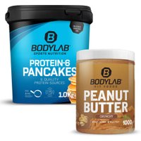 NEW Breakfast Pack (Protein-6 Pancakes (1000g) + 100% Peanut Butter (1000g)) von Bodylab24
