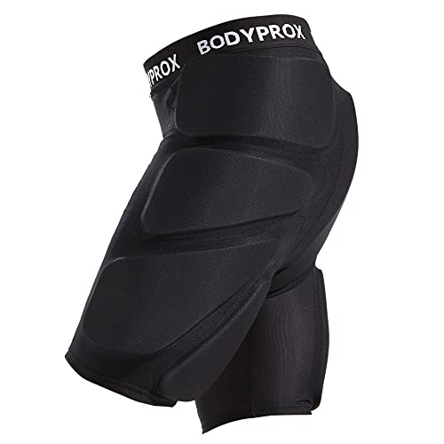 Bodyprox Gepolsterte Schutz-Shorts für Snowboarding, Skaten und Skifahren, 3D-Schutz für Hüfte, Po und Steißbein von Bodyprox
