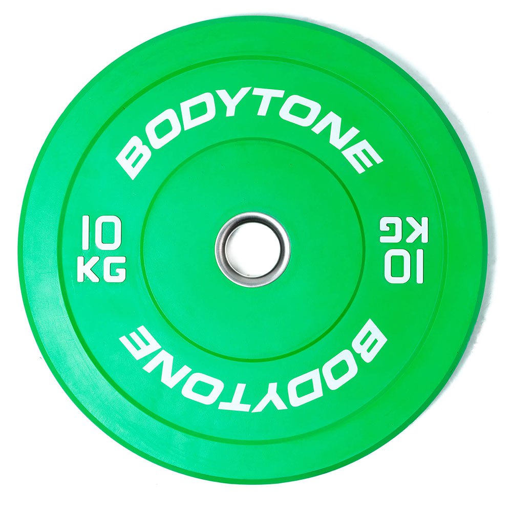 Bodytone Bp10 Rubber Coated Weight Plate 10kg Grün von Bodytone