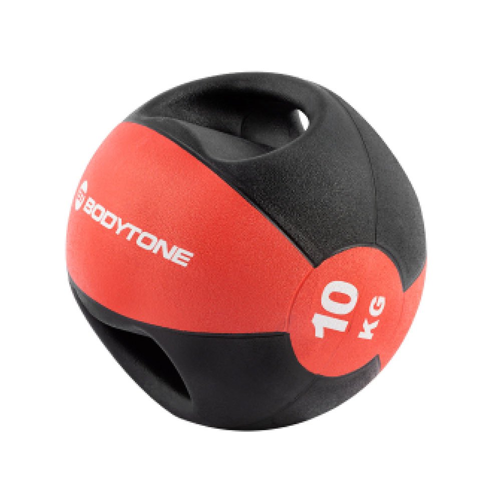 Bodytone Medicine Ball With Handle 10kg Rot 10 kg von Bodytone