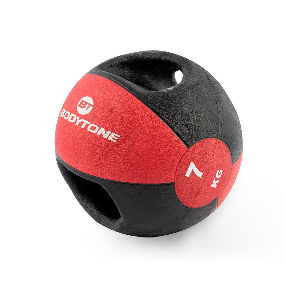 Bodytone Medicine Ball With Handle 7kg Rot 7 kg von Bodytone