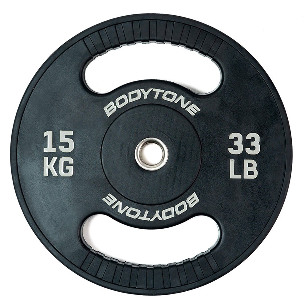Bodytone Rubber Bumper Plate 15kg Silber 15 kg von Bodytone