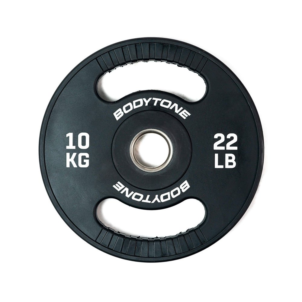 Bodytone Urethane Olympic Plate 10kg Silber 10 kg von Bodytone