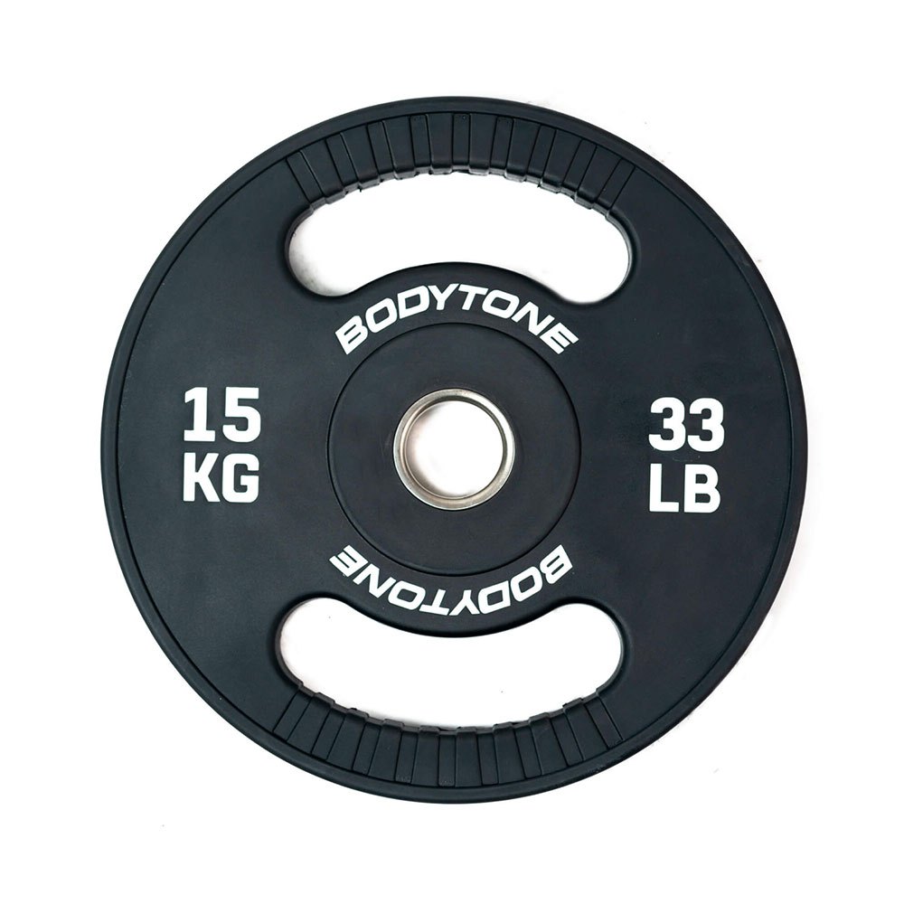 Bodytone Urethane Olympic Plate 15kg Silber 15 kg von Bodytone