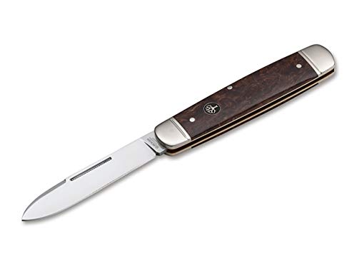 Böker Manufaktur Solingen Unisex – Erwachsene Cattle Knife Maserbirke Taschenmesser, Braun, 19,5 cm von Böker
