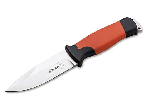 Böker Plus Outdoorsman XL Feststehendes Messer aus 12C27-Stahl und Gummi in der Farbe Orange - 24,10 cm von Böker Plus