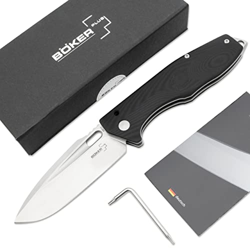 Böker Plus Caracal Folder robustes Taschenmesser - perfektes Einsatzmesser mit Taschen-Clip - vielseitiges Outdoor-Messer mit edler Geschenk-Box (Caracal Folder 42) von Böker Plus