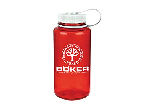 BÖKER Unisex – Erwachsene Nalgene Trinkflasche, Rot, 21,5 cm von Böker