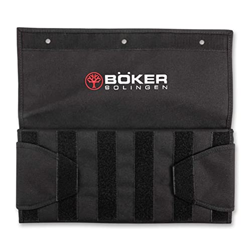 Böker® Knife Vault 2.0 - hochwertige Messer-Tasche für Taschenmesser - Aufbewahrungs-Tasche mit Fenstern für Messer-Sammlung - Messer-Falttasche für 18 Klappmesser von Böker