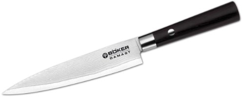 BÖKER 130414DAM Messer Damast Black Allzweck, Kunststoff, black&white von Böker