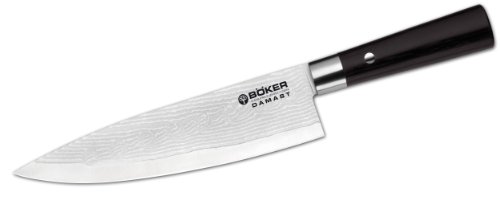 Böker 130421DAM Messer Damast Black Koch Groß, Schwarz, 33,8 cm von Böker