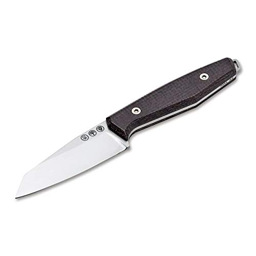 Böker Manufaktur Solingen Unisex – Erwachsene Daily Knives AK1 Reverse Tanto Bison feststehendes Messer, Silber, 17,4 cm von Böker