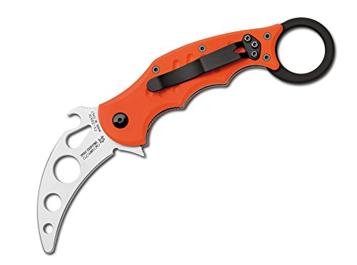 FKMD Unisex – Erwachsene Messer Small Folding Karambit Trainer Taschenmesser, orange, 17,5 cm von Böker