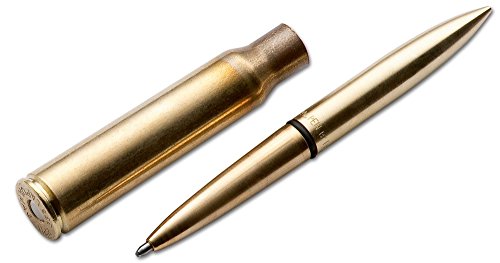 Fisher Space Pen .338 Lapua Magnum Tactical Pen aus massivem Messing in der Farbe Gold von Böker