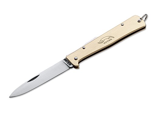 Otter 01OT013 Unisex – Erwachsene Messer Mercator Messing Taschenmesser, beige, 19,5 cm von Böker