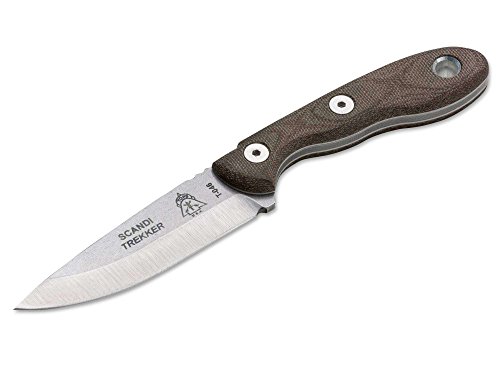 TOPS Messer Knives Scandi Trekker Fahrtenmesser, Braun, One Size von Böker
