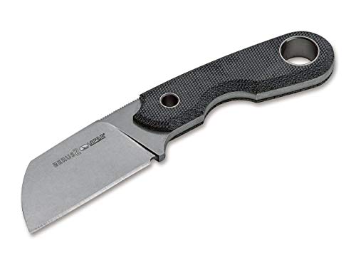 Viper Unisex – Erwachsene Berus 2 Sheepfoot Black Feststehendes Messer, Schwarz, 15,4 cm von Böker