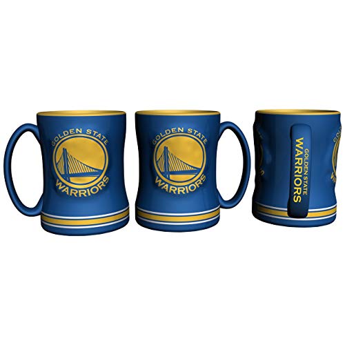 Boelter Brands Golden State Warriors Kaffee Tasse – 14oz modellierte Relief von Boelter Brands