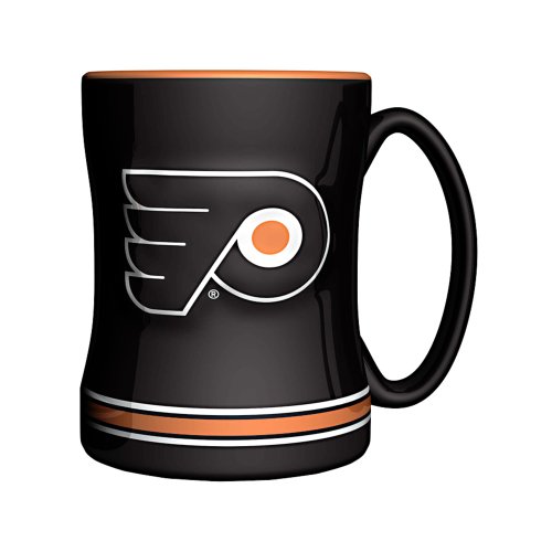 Boelter Brands NHL Philadelphia Flyers Sculpted Relief Mug, 14-Ounce von Boelter Brands