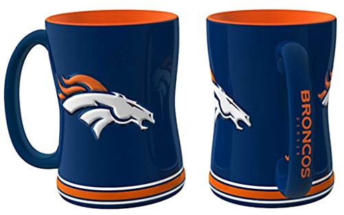 Boelter Denver Broncos Kaffeetasse mit geprägtem Logo, 425 ml von Boelter Brands
