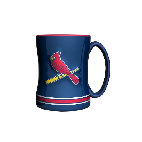 MLB St. Louis Cardinals Tasse mit Relief, 400 ml von Boelter Brands