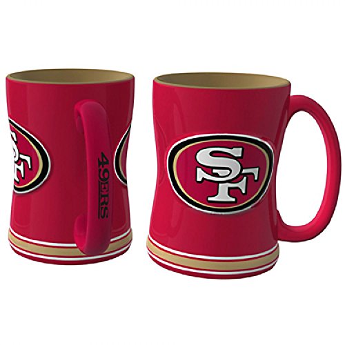 NFL Sculpted Coffee Mug, 15 Ounces, San Francisco 49ers von Boelter Brands