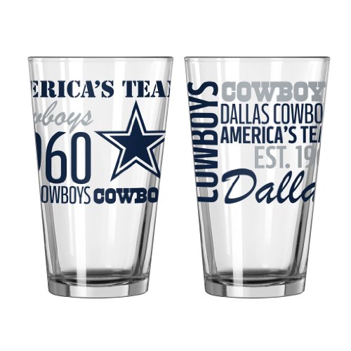 Dallas Cowboys Offizielles NFL Spirit Pint Glas, 473 ml von Boelter