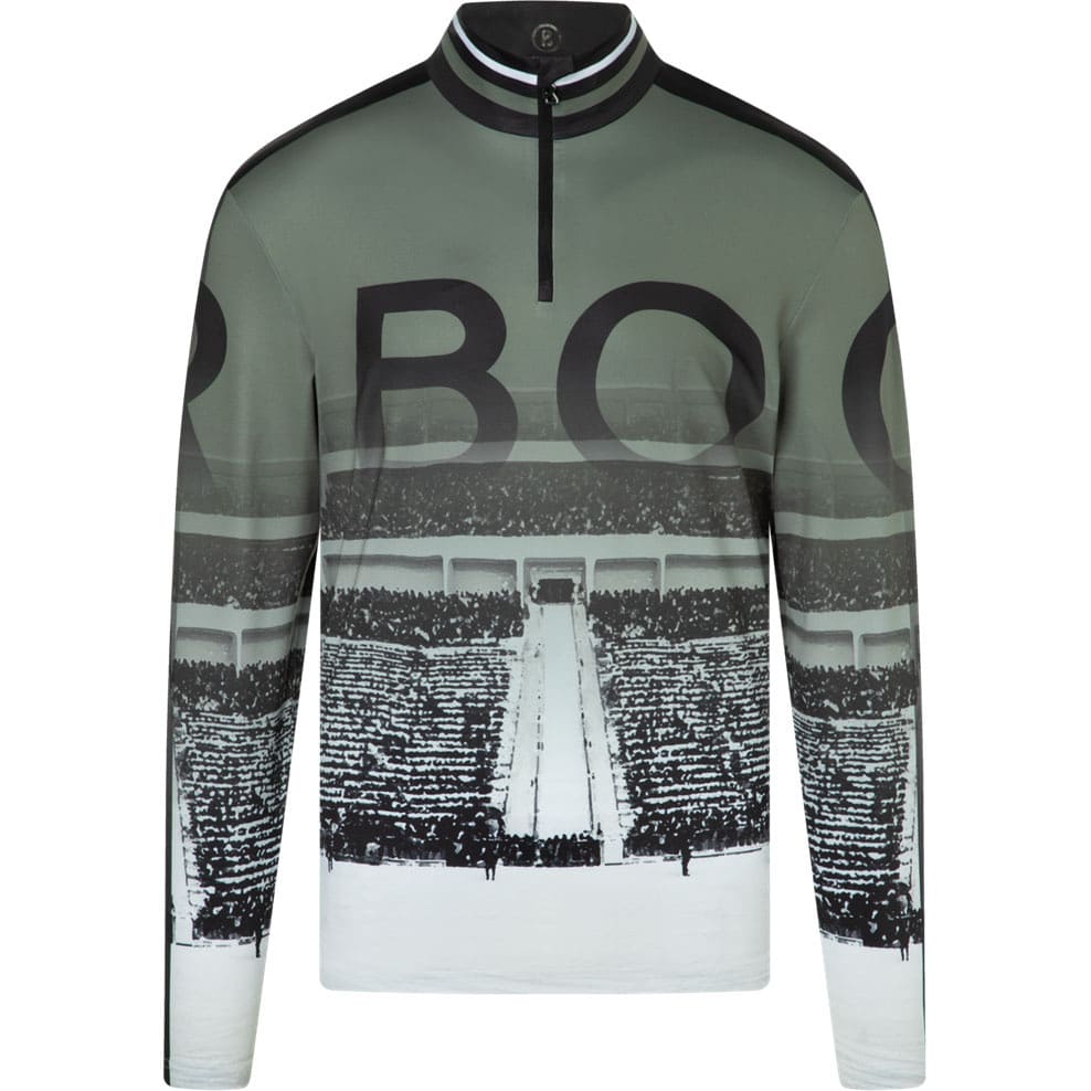Bogner Herren Skishirt VERTI PRINT slate green von Bogner