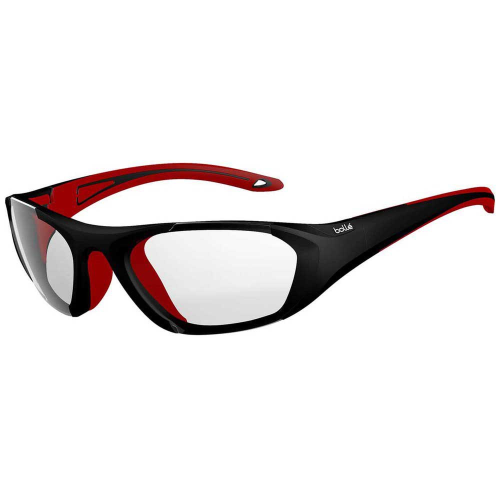 Bolle Baller Squash Glasses Junior Rot,Schwarz PC Clear Platinum/CAT0 von Bolle