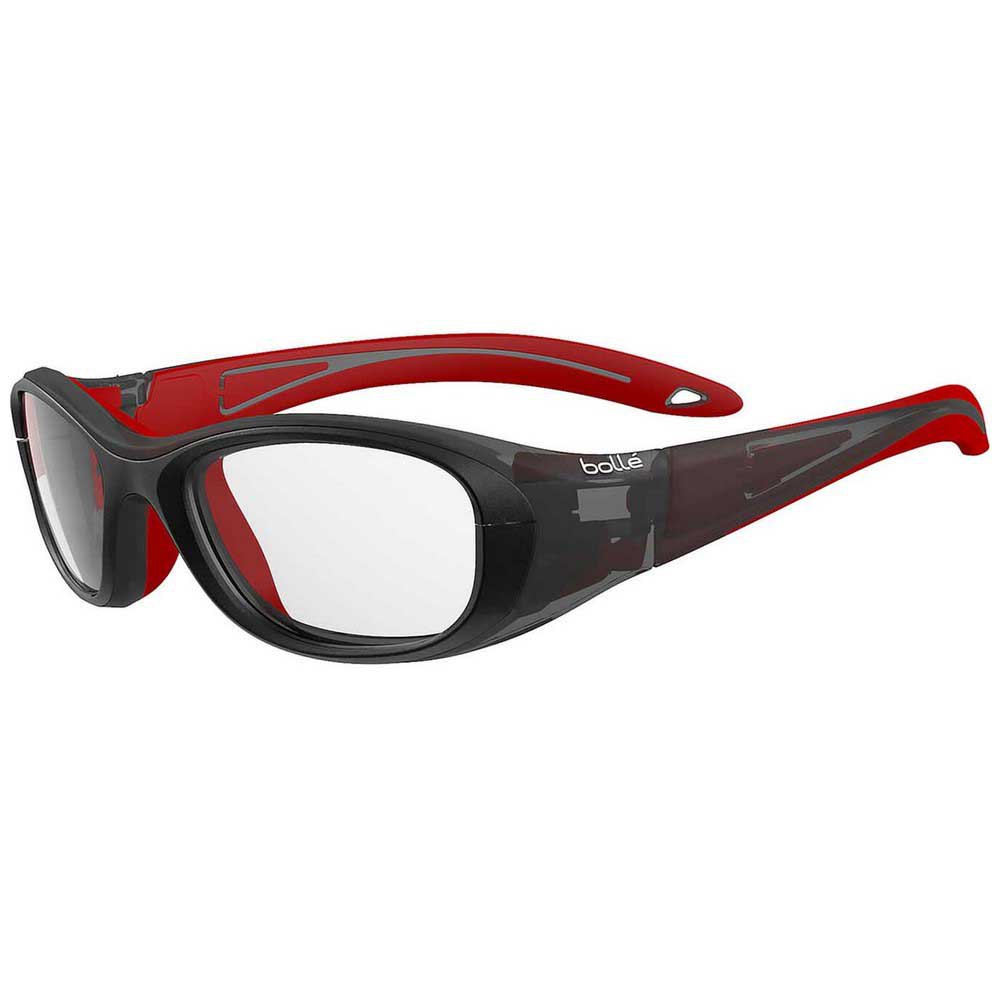 Bolle Coverage 52 Squash Glasses Junior Rot,Schwarz PC Clear Platinum/CAT0 von Bolle