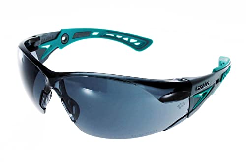 Bolle RUSH+ Kleine Schutzbrille, grau/grüne Bügel, rauchfarbene Gläser - BL-RUSHPSPSFG von bollé