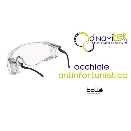 Bollé SQUALE - Sobregafas montura y Ocular PC incoloro Anti-rayaduras y Anti-vaho - Patillas regulables - cuerdecilla gratuita von bollé