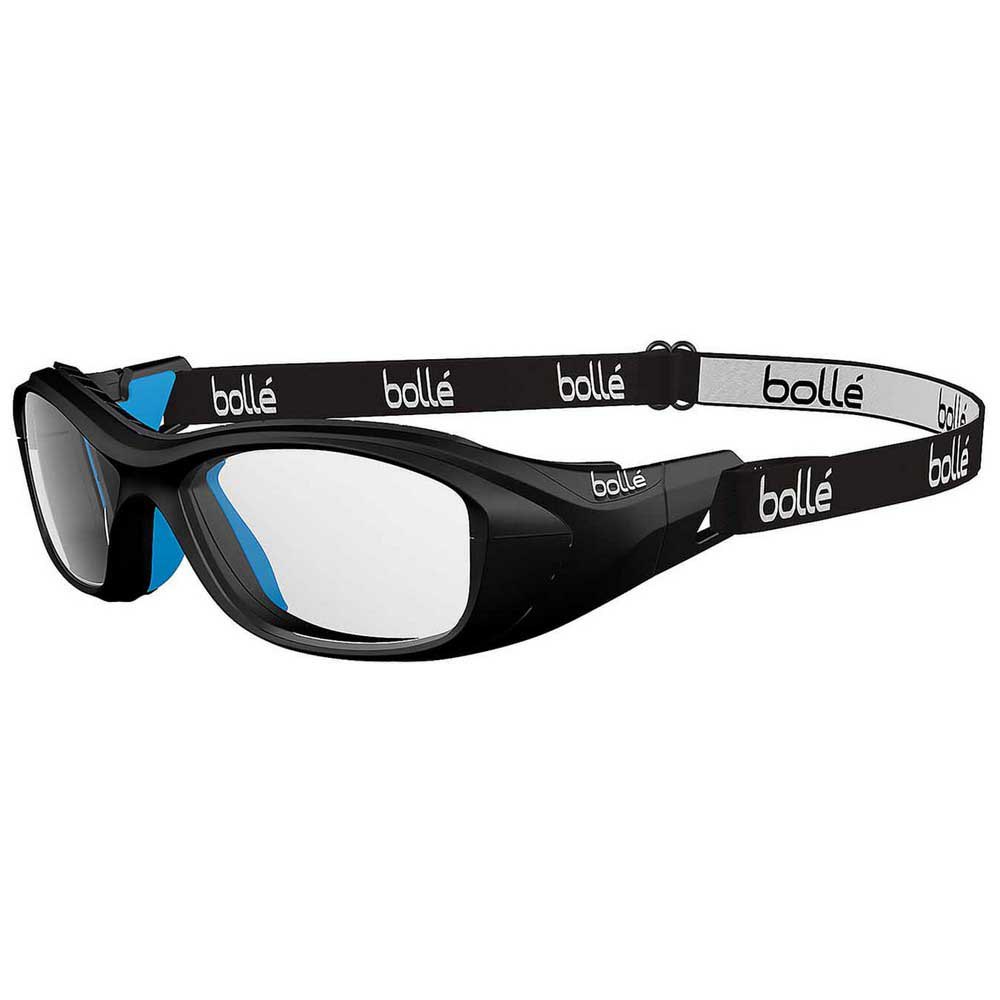 Bolle Swag 53 Squash Glasses With Strap Junior Schwarz PC Clear Platinum/CAT0 von Bolle