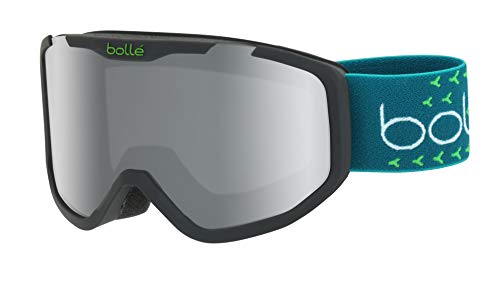 bollé - ROCKET PLUS BLACK GREEN MATTE Black Chrome Kat 3, Skibrille, Medium, Unisex Kinder von bollé