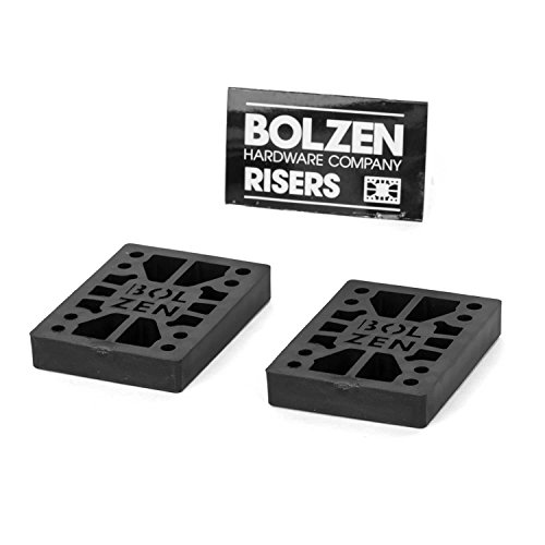 Bolzen Hard Risers 1/2 Zoll Skateboard Longboard Cruiser Riser Pads - Harte Gummi Pads von Bolzen