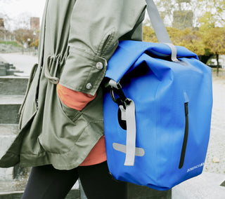 Refurbished Gepäckträgertaschen Bomence - blau von Bomence