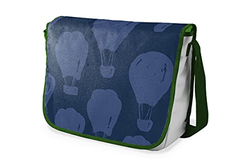 Le Jardin du Lin Digital Bedruckte Messenger Schultaschen mit Khaki Riemen für Mädchen und Jungen, Zurück zur Schule, Kuriertaschen für Schüler, Umhängetaschen, Größe: 29x36 Cm von Le Jardin du Lin