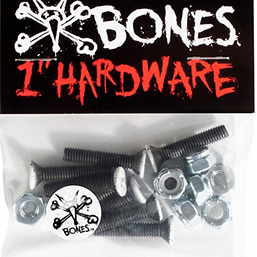 Bones Vato Hardware Phlillips Bolts x8 Black 1 Inch von Bones