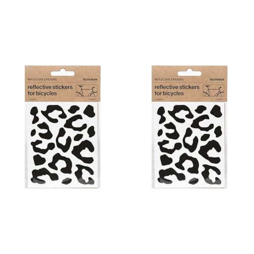 Bookman Urban Visibility Reflective Stickers Leopard Black (Packung mit 2) von Bookman Urban Visibility